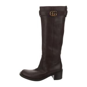 ❤️Gucci GG Logo Leather Riding Boots❤️